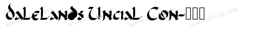 Dalelands Uncial Con字体转换